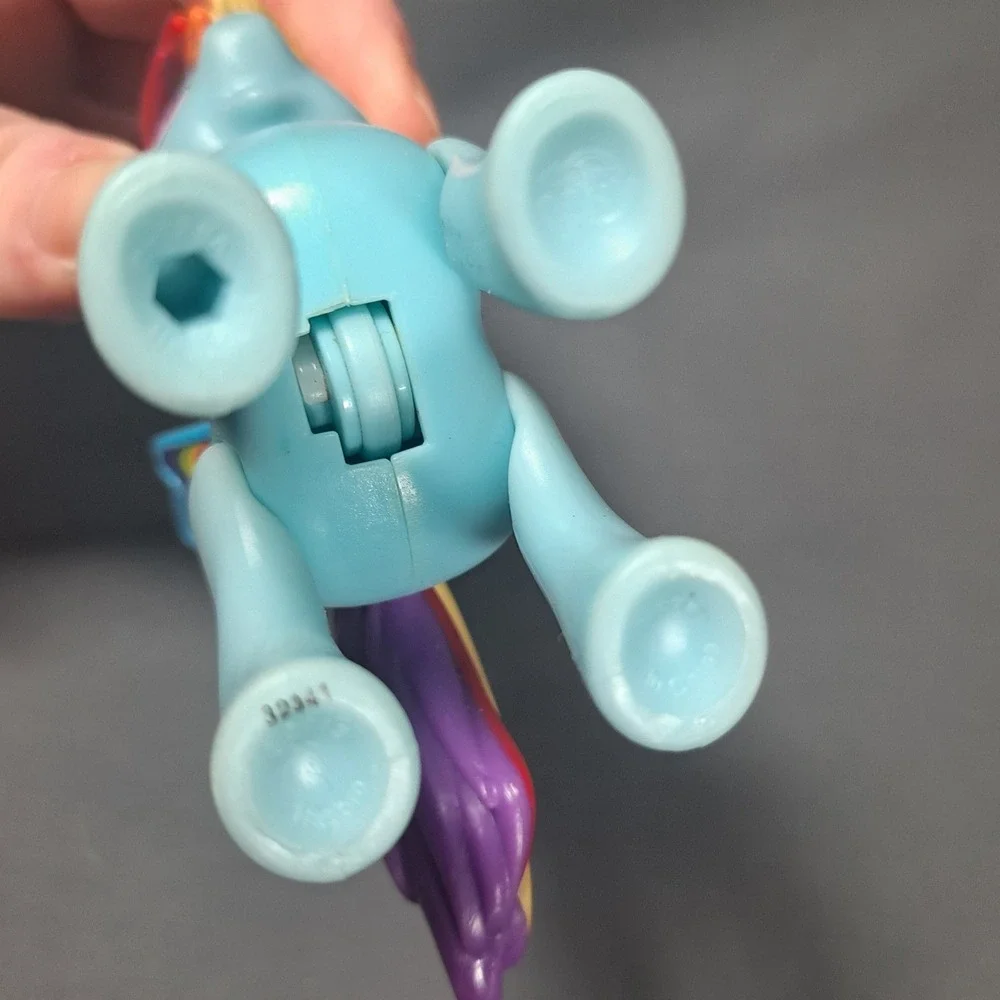 My‎ Little Pony Rainbow Dash Blue Pegasus Figure Rolling Action Toy G4 MLP 3.5